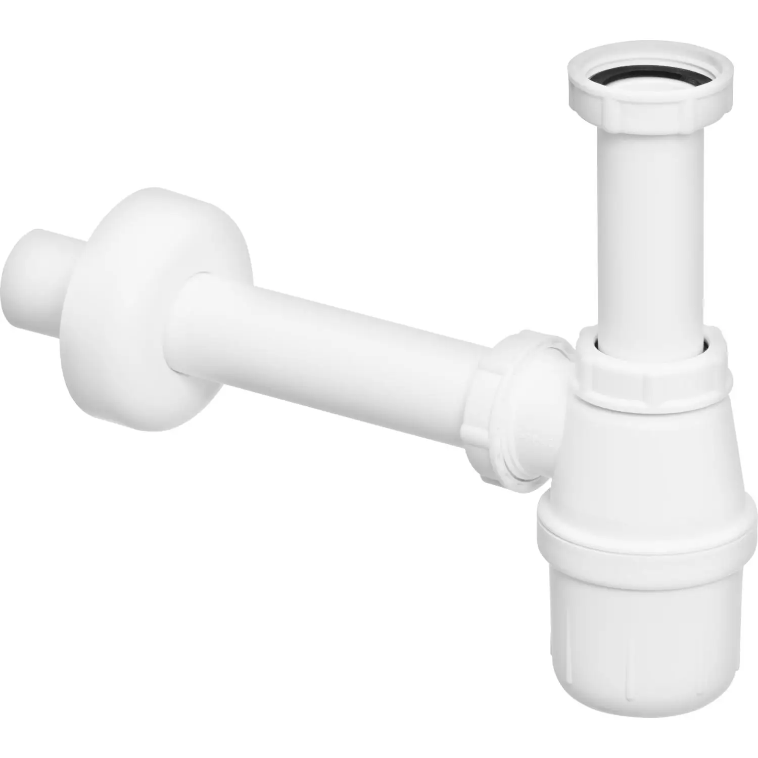 Сифон для раковини 1 1/4"х1 1/4" пластик білий бутил б/г VIEGA 108694