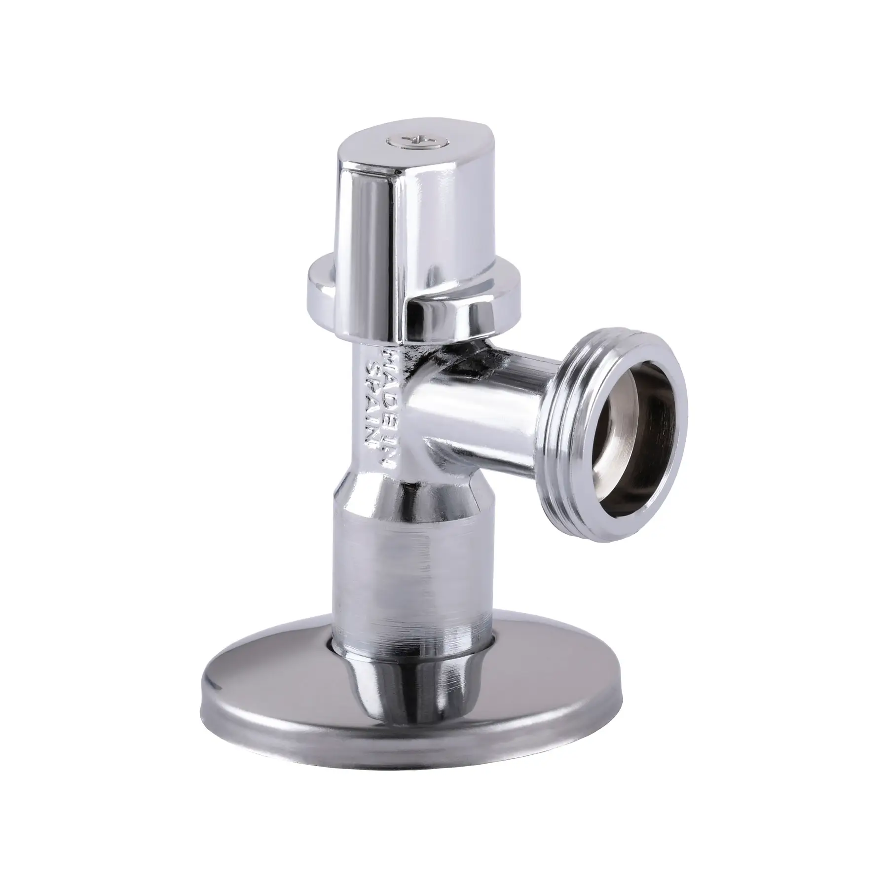 Кран кульовий кутовий ARCO 1/2″х 3/4″ 728MN металева ручка L85MAC - Зображення 2